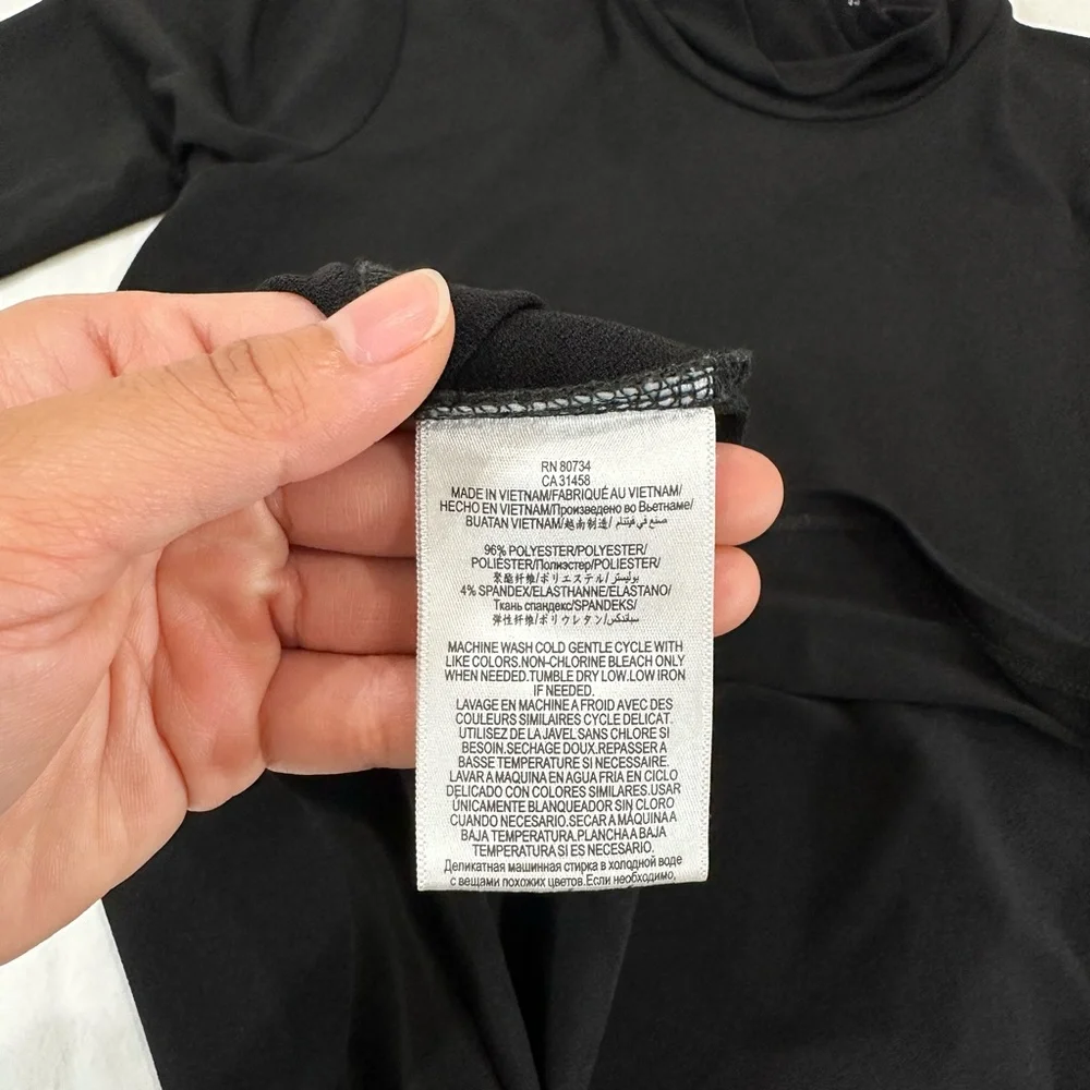 BCBGENERATION MOCK NECK A-LINE DRESS - Picture 4 of 5